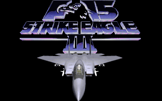 F-15 Strike Eagle III (DOS) screenshot: Title screen
