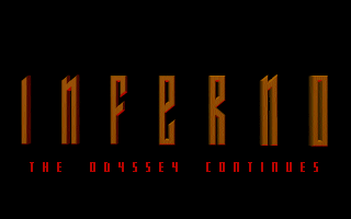 Inferno (DOS) screenshot: INFERNO splash screen