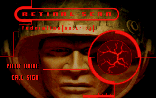 Inferno (DOS) screenshot: Name/callsign input