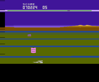 Buck Rogers: Planet of Zoom (Atari 2600) screenshot: Level 2 on Planet Zoom