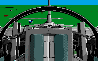 F-16 Combat Pilot (Amiga) screenshot: Rear cockpit view