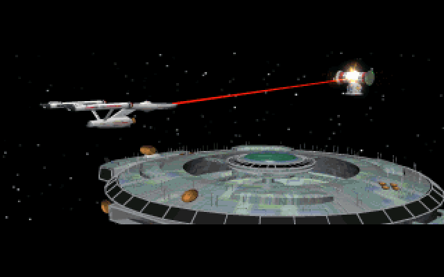 Star Trek: Judgment Rites (DOS) screenshot: Animated cut-scene (one of many)