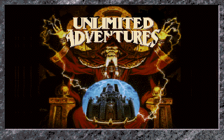 Unlimited Adventures (DOS) screenshot: Title screen