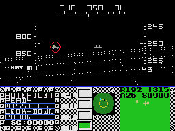 F16 Fighting Falcon (SEGA Master System) screenshot: Night has fallen