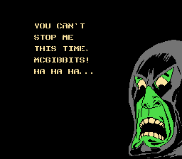 Infiltrator II (NES) screenshot: Mad leader