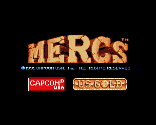 Mercs (Amiga) screenshot: Title