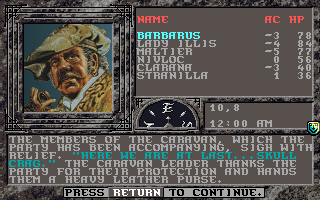 Unlimited Adventures (DOS) screenshot: Sample game
