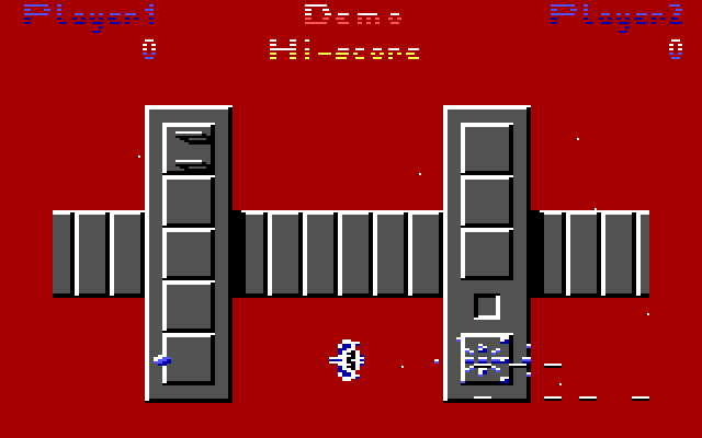Uridium (DOS) screenshot: In game