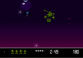 Vectorman 2 (Genesis) screenshot: First level - falling down