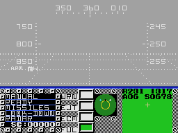 F16 Fighting Falcon (SEGA Master System) screenshot: It's cloudy out there