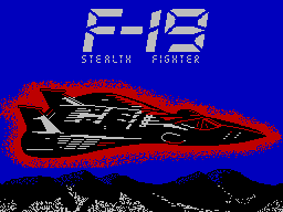 Project Stealth Fighter (ZX Spectrum) screenshot: On the box it's "Project Stealth Fighter"; based on Testor model kit