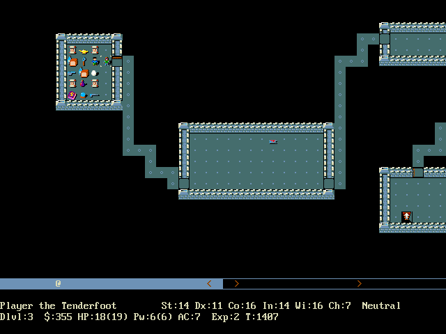 Screenshot of NetHack (DOS, 1987) - MobyGames