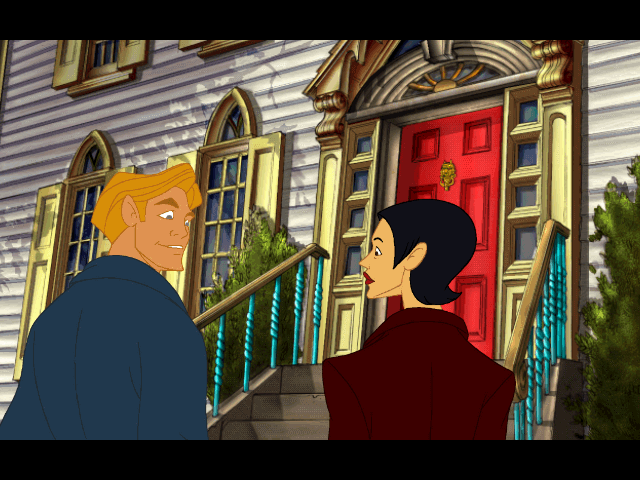Broken Sword: The Smoking Mirror (Windows) screenshot: George and Nico, together again, and on a case