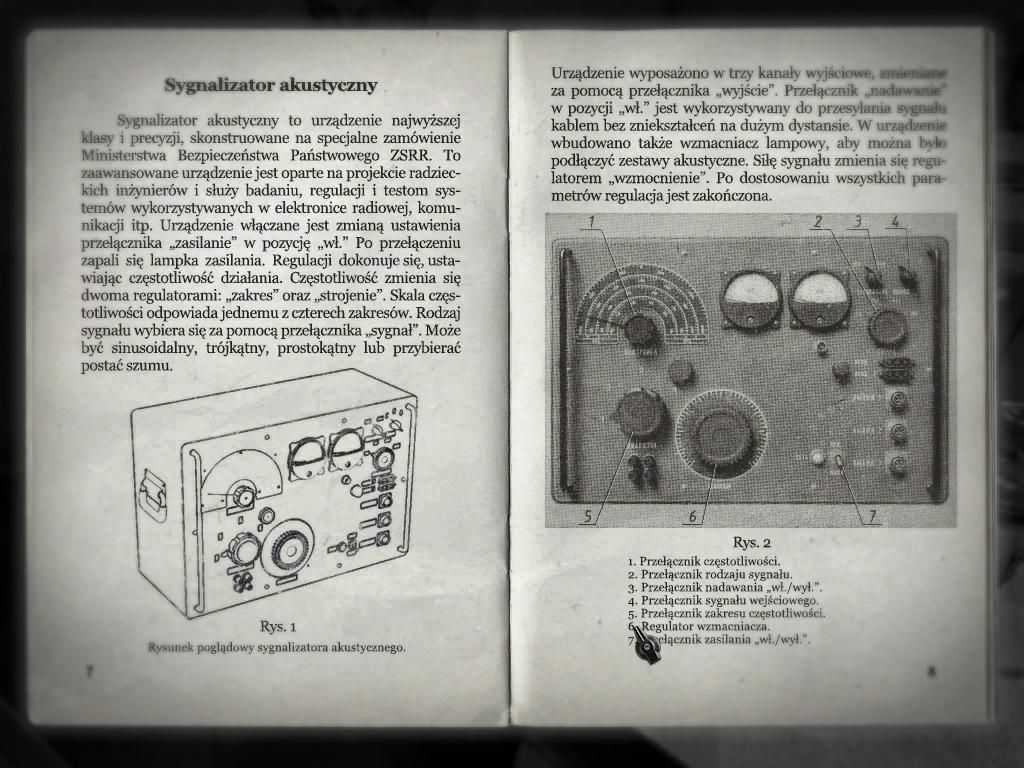 1953: KGB Unleashed (Windows) screenshot: Manual for signal emitter