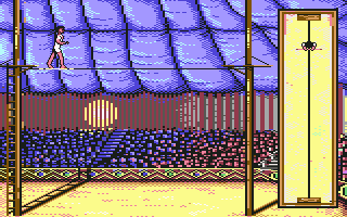 Circus Games (Commodore 64) screenshot: Tightrope