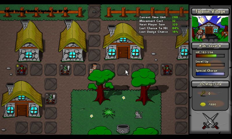 Battlepaths (Windows) screenshot: Talavin Village