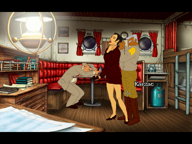 Broken Sword: The Smoking Mirror (Windows) screenshot: In deadly situations, time is of the utmost essence