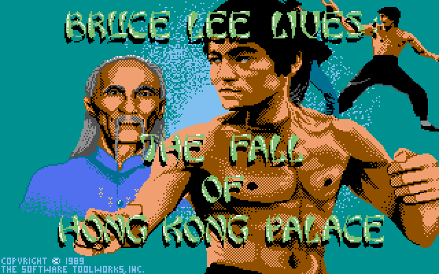 Bruce Lee Lives (DOS) screenshot: Title Screen (VGA)