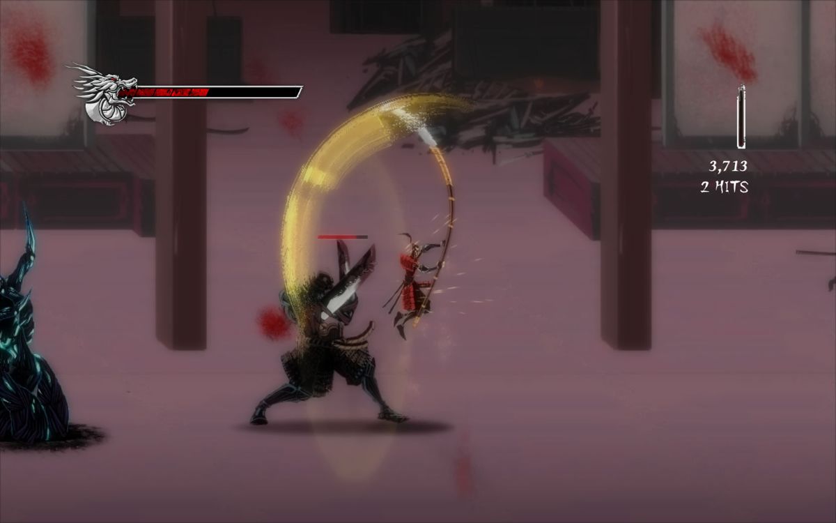 Onikira: Demon Killer (Windows) screenshot: This is the toughest regular enemy you'll encounter in the game. (Alpha Version 316)