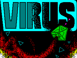 Virus (ZX Spectrum) screenshot: Loading screen