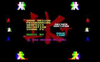Chop N' Drop (Amiga) screenshot: Title Screen.
