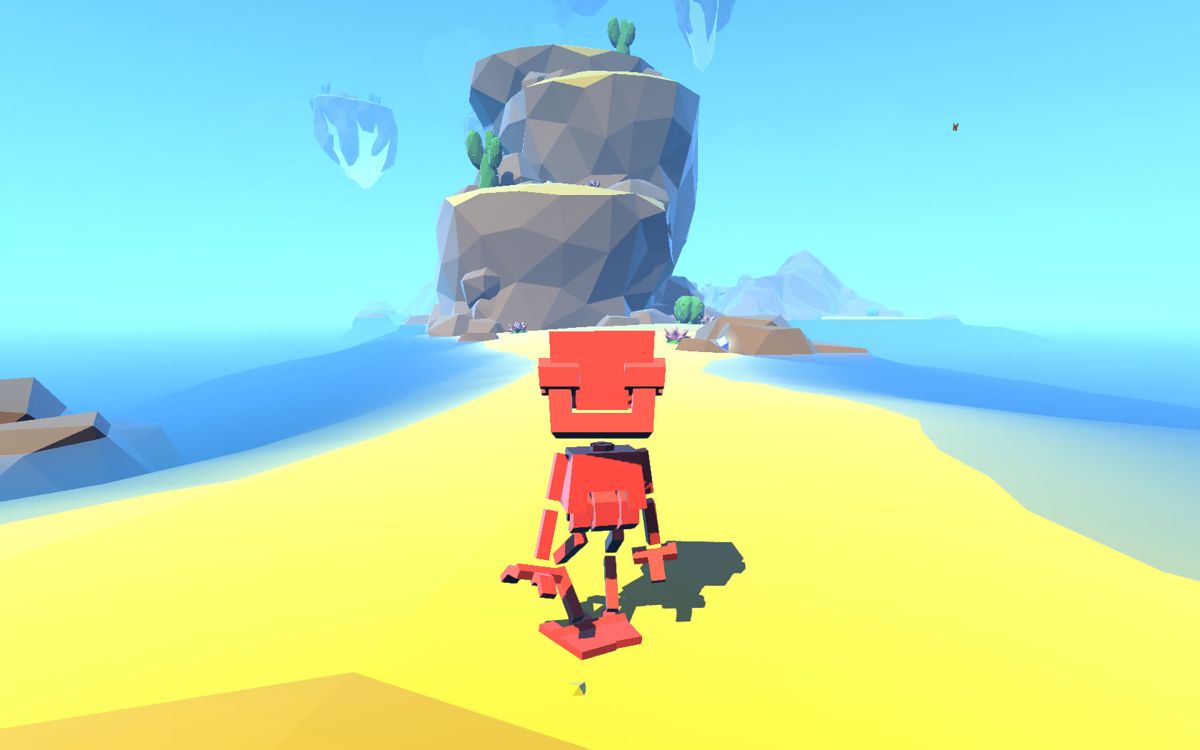 Grow Home (Windows) screenshot: The early parts of the game, on the beach