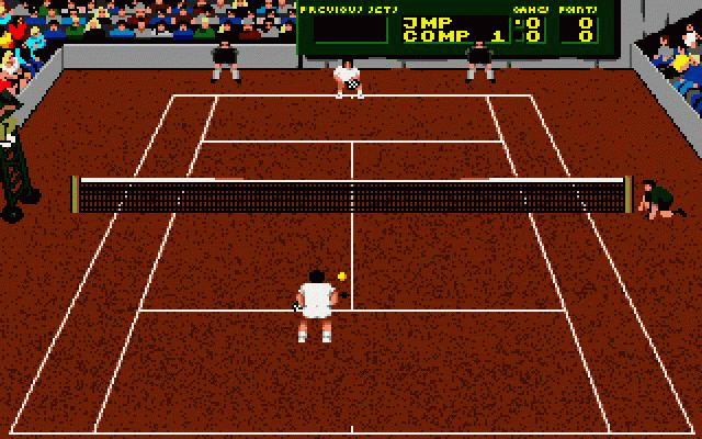 Screenshot of International Tennis (DOS, 1992) - MobyGames