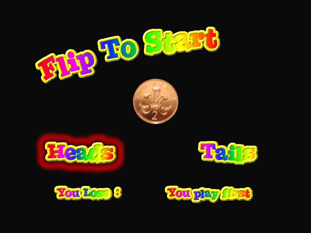 Showcase Pool (Windows) screenshot: Before a game the players flip a coin, this is a UK 2p coin, to decide who breaks