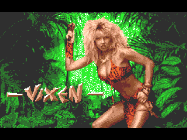 Vixen (Atari ST) screenshot: Title screen