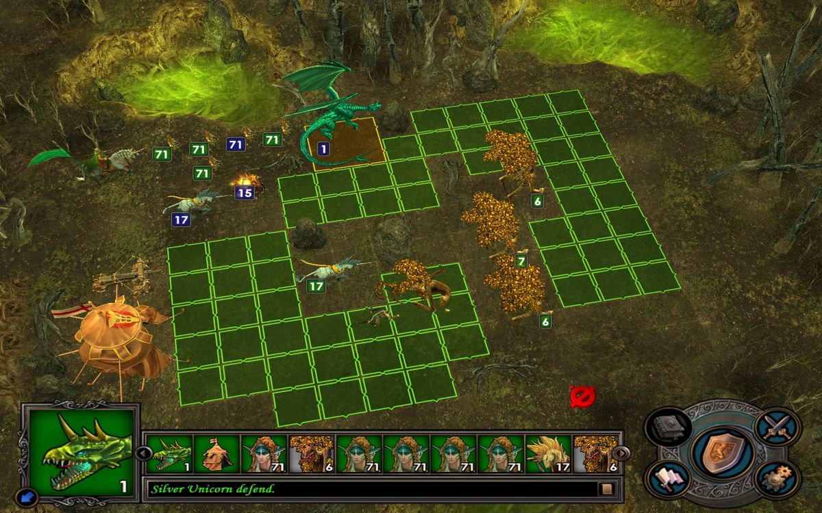 Heroes of Might and Magic V (Windows) screenshot: Cloning units in full count can be of great use if you have archers
