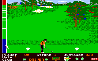 Mean 18 (Amiga) screenshot: Teeing off...