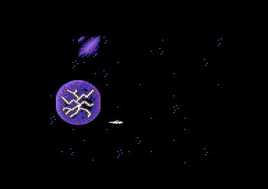Volfied (Commodore 64) screenshot: The introduction sequence