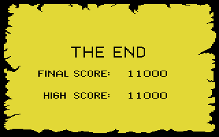 Crossbow (Atari 7800) screenshot: Game over