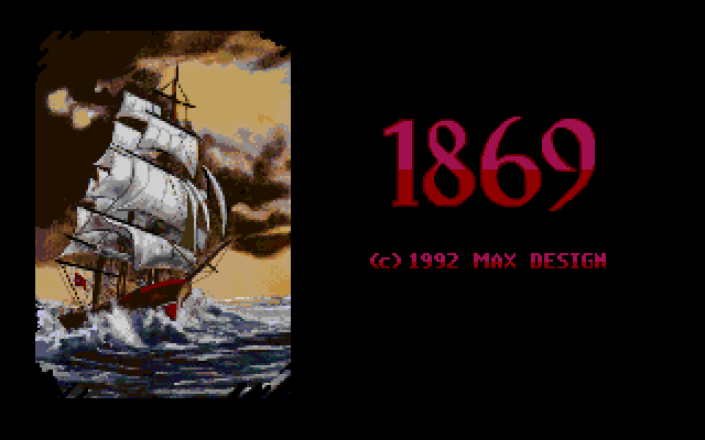1869 (DOS) screenshot: Title Screen