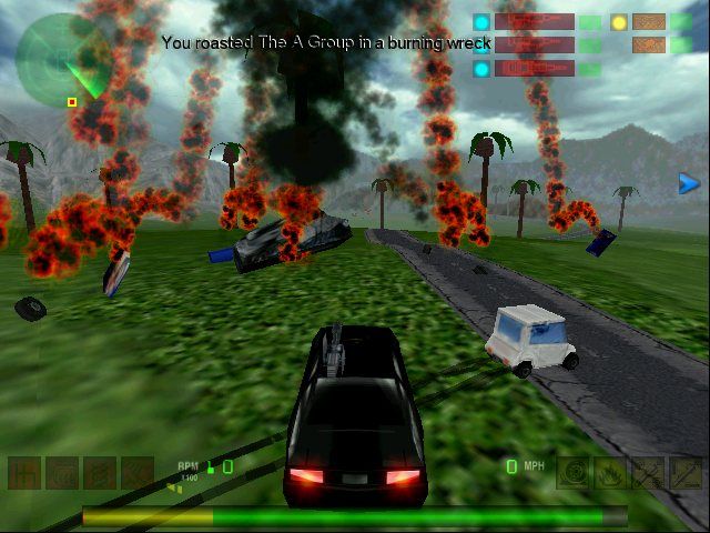 Interstate '82 (Windows) screenshot: Explosion