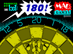 Pub Darts (ZX Spectrum) screenshot: Loading screen