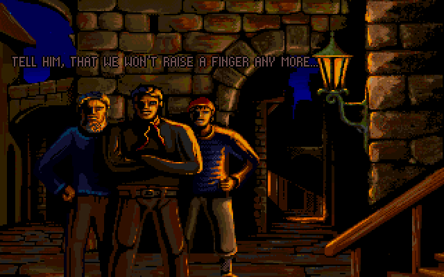 1869 (DOS) screenshot: Better start paying those wages again