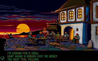 1869 (DOS) screenshot: Don't forget to hire a crew.