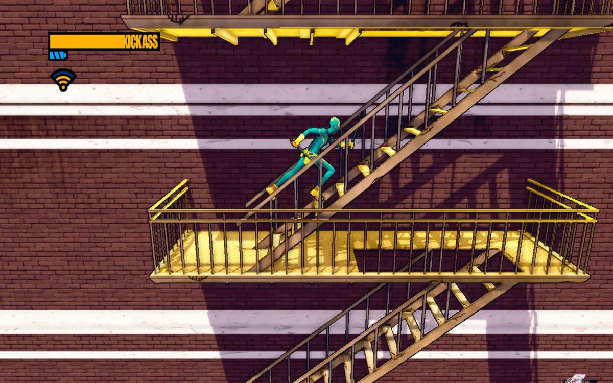 Kick-Ass 2 (Windows) screenshot: A sideways stairs section