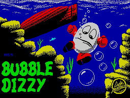 Bubble Dizzy (ZX Spectrum) screenshot: Loading screen