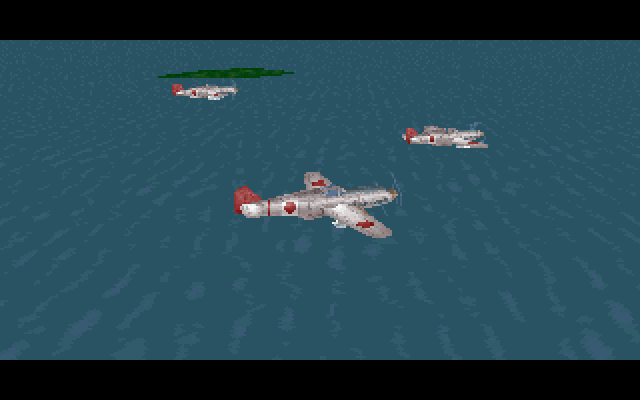 1942: The Pacific Air War (DOS) screenshot: Japanese Esquadron