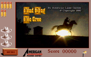 Mad Dog McCree (DOS) screenshot: Title Sequence