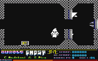 Bubble Ghost (Amstrad CPC) screenshot: Pick up the letter object