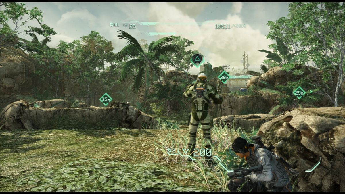 Fuse (PlayStation 3) screenshot: Taking out lone guards out of sight not to raise the alarm