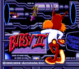 Bubsy II (SNES) screenshot: Title screen