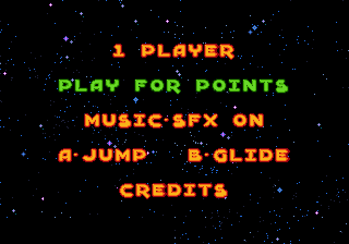 Bubsy II (Genesis) screenshot: Options