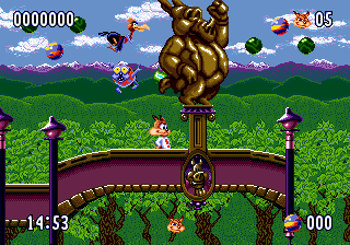 Screenshot of Bubsy II (Genesis, 1994) - MobyGames