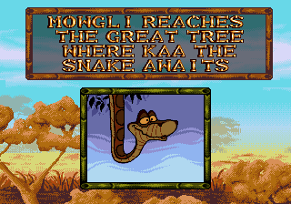 Disney's The Jungle Book (Genesis) screenshot: The snake Kaa