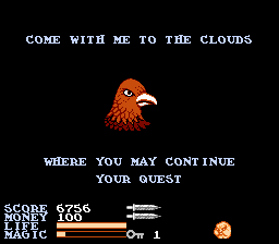 IronSword: Wizards & Warriors II (NES) screenshot: And here is the first animal king now.