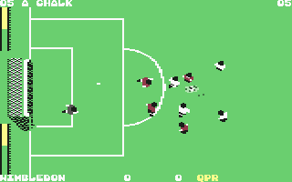 1st Division Manager (Commodore 64) screenshot: The match